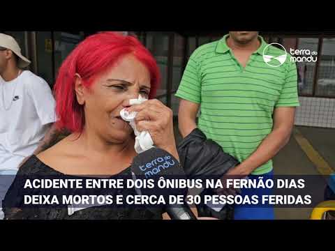 Acidente entre dois ônibus deixa mortos e quase 30 feridos no Fernão Dias, no Sul de Minas