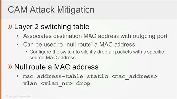 89  CAM Attack Mitigation (CCNA SEC 210-260)
