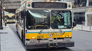MBTA: Onboard 2008 New Flyer D40LF #0872 on the 501 Express to Brighton!