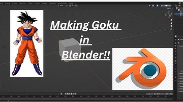 Making Goku in blender!!! (Dragonball)