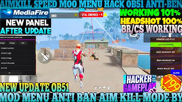 OB51 HACK ✅ Free Fire Headshot Hack 👽 Free fire Mod Menu Apk Autokill + fly Hack FF Panel Hack ✅❤️💯