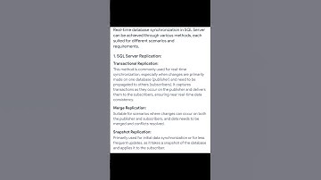 Database sync