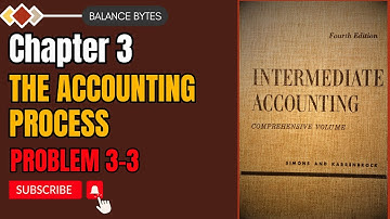Problem 3-3 | Chapter 3 | The Accounting Process | by Prof. Muhammad Sufyan
