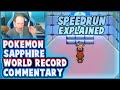 Pokemon sapphire world record speedrun commentary how to beat pokemon sapphire in under 2 hours