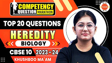 Top 20 Competency Based Questions from Heredity | Class 10 Biology - Science | CBSE Board Exam 2024