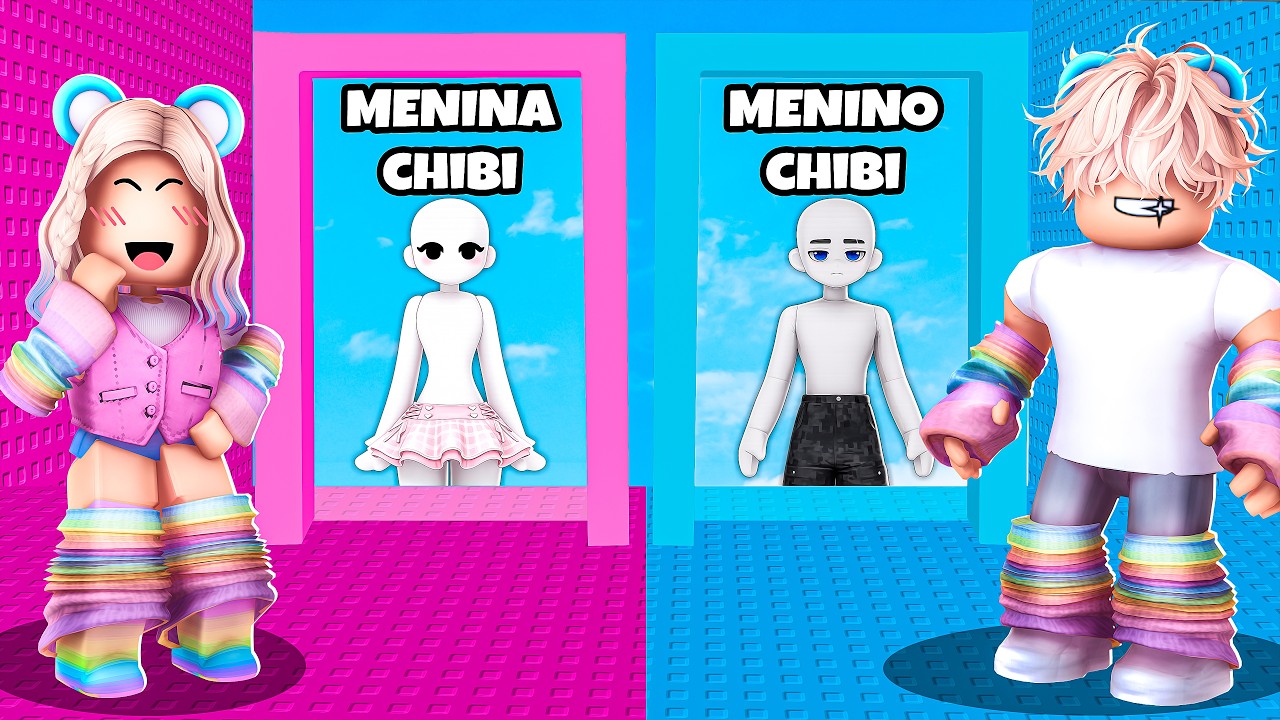 VOCÊ PREFERE? TORRE MENINAS VS MENINOS CHIBI