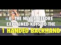 NETRICXS EXCLUSIVE: One handed backhand!!!