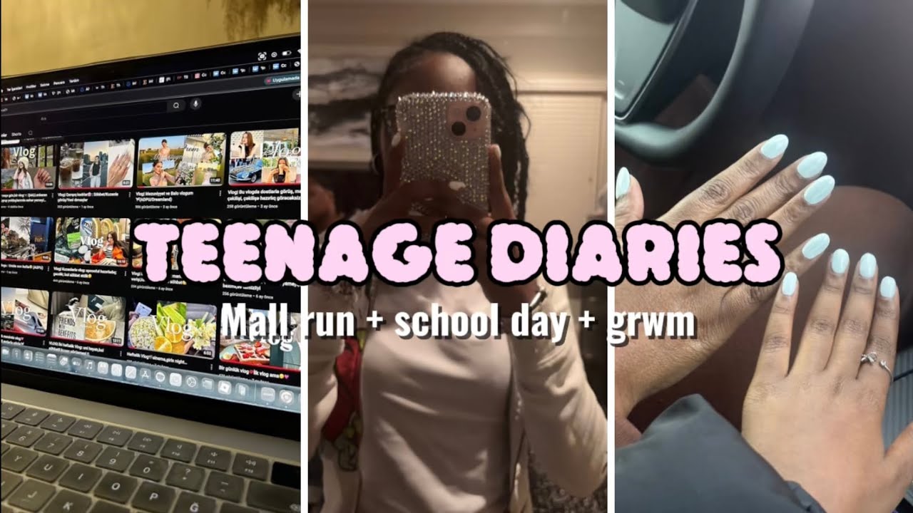 TEENAGE DIARIES 001 | Mall run + school week + grwm