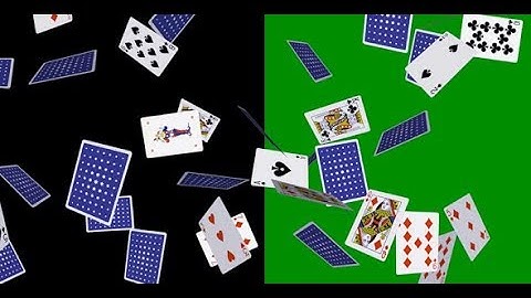 Playing Poker Cards - Horizontal Flying Loop - 3D Animation