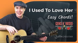 I Used to Love Her by Guns N Roses | Easy Guitar