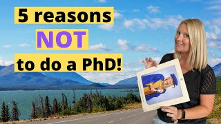 Should I Do a PhD? 5 Reasons NOT To Do a PhD!