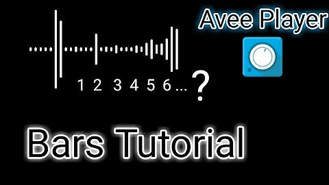 Avee player bars Tutorial | avee player bars editing | avee player bars how to create