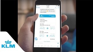 KLM booking confirmation on Messenger screenshot 5