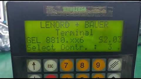 Lenord Bauer GEL 88100D5 Control Panel Display Repairs by Dynamics Circuit (S) Pte. Ltd.