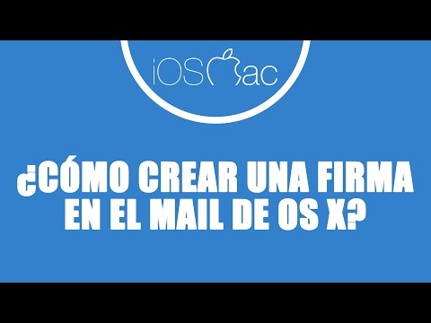  iOSMac ¿Cómo añadir una firma en la aplicación Mail de OS X?  