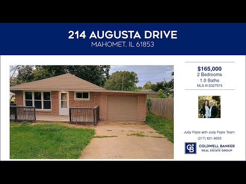 214 Augusta Drive, Mahomet, IL home video tour