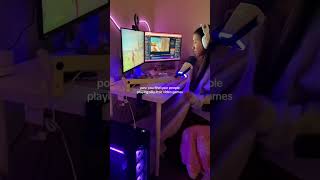 #pcgaming #gamergirl #gamingsetup #desksetup #cozygirl #smallstreamer #cozygaming #gaming #pcsetup