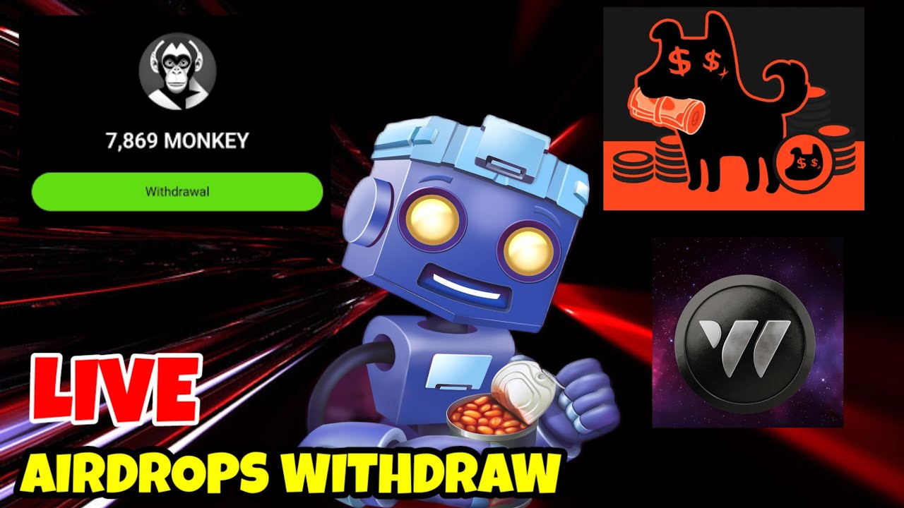 Monkey airdrop Withdrawal | Tapswap Airdrop withdraw | Money dogs | W ...