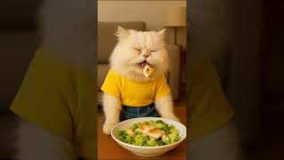 Minnik İlk Kez Sezar Salata Yiyor I