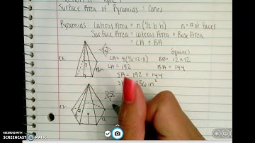 11.7 Surface Area of Pyramids & Cones