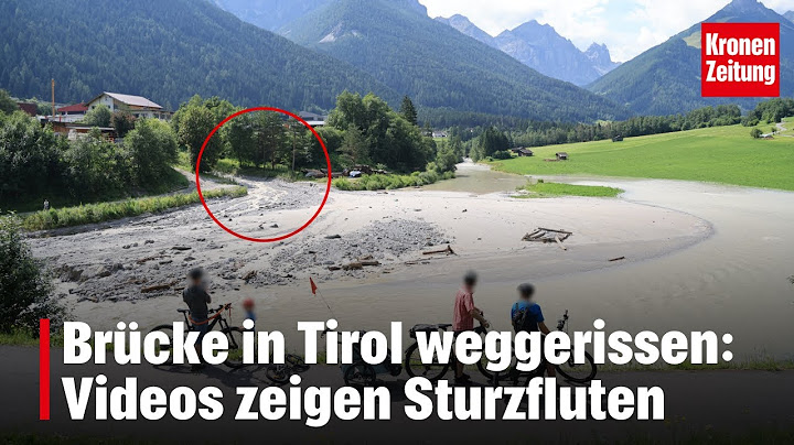 Brücke weggerissen: Videos zeigen Sturzfluten | krone.tv NEWS