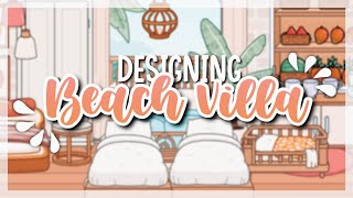 ️ *AESTHETIC* BEACH VILLA HOUSE BUILD || Toca boca LIFE WORLD  *with voice* ️