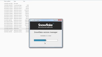 Snowflake touchscreen software updater - 1 click