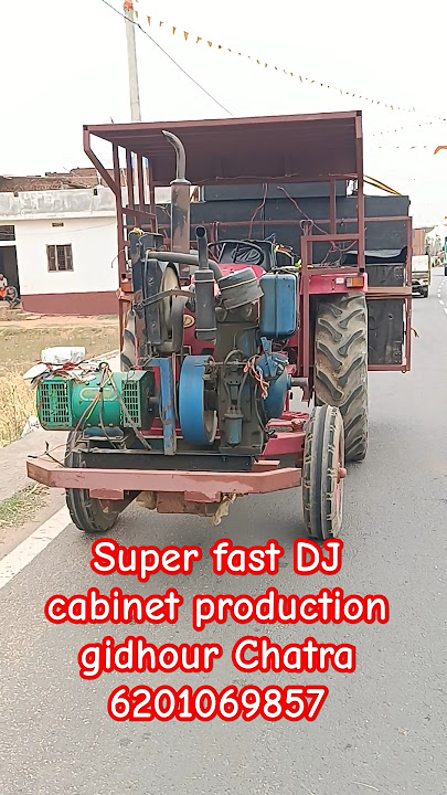 tractor trolley setup#DJ production#dj #video #viral #bhojpuri #viral #new #shrikant #djcabinet
