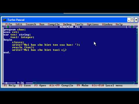 Video: Cách Chạy Chương Trình Pascal