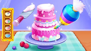 Baby Panda's Ice Cream Truck | Cake roll | Gameplay Video | BabyBus Games screenshot 1