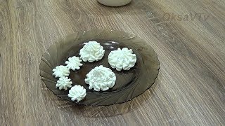 Крем из взбитых сливок. Cream of whipped cream.