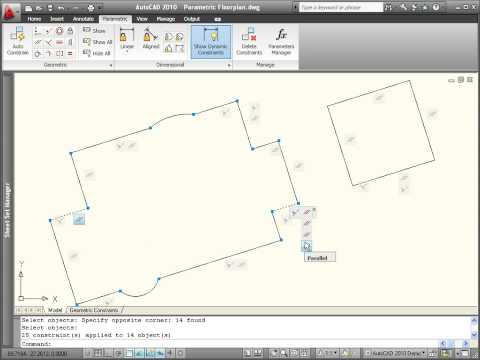 AutoCAD 2010 Demo: Geometric Constraints