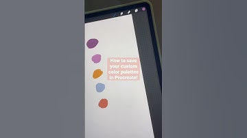 How To Save Custom Color Palettes in Procreate | #shorts #procreatetutorials #procreatetips #art