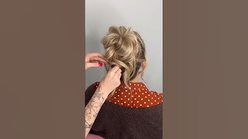 Super easy beginner updo!