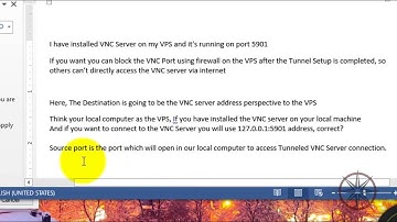 VNC Server Secure Connection SSH Tunnel putty