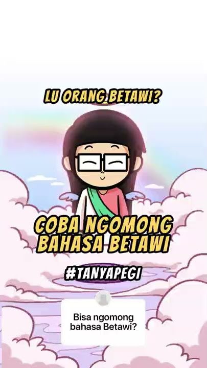 Bisa Ngomong Bahasa Betawi #shorts #tanyapegi