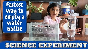 Fastest way to empty a water bottle | Science Experiment for Kids | Easy Science Experiment