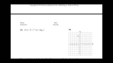 AE Math 105 9.3 Logarithmic Functions