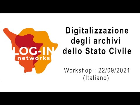 Workshop: digitalizzazione dello Stato Civile (ITA)