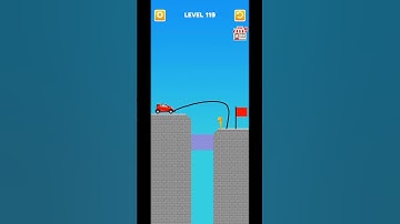 draw bridge🌉 level 119 #game #shortvideo #shortsfeed #shorts