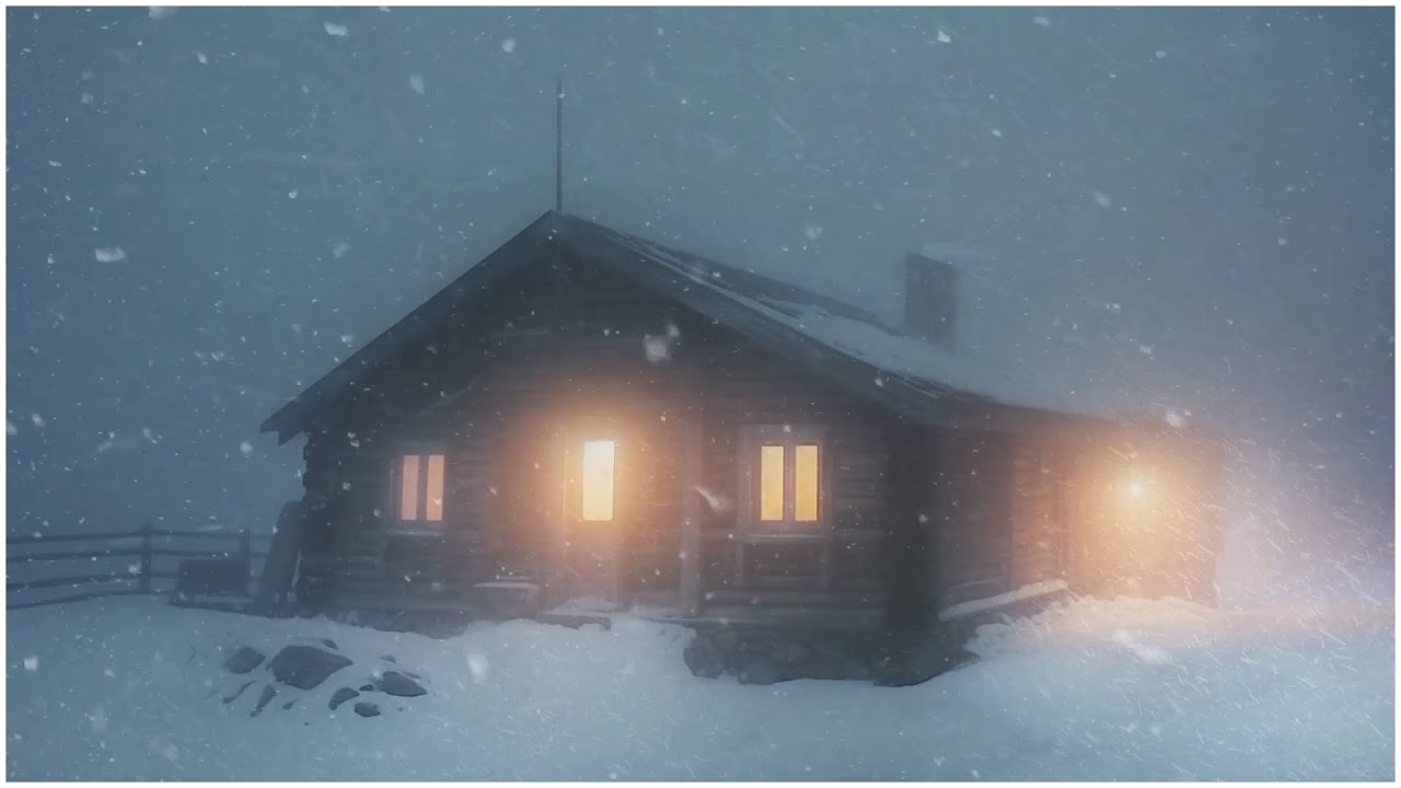 Winter Storm, Blizzard & Wind Sounds for Sleeping┇Icy Snowstorm ...