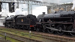 Tangmere REALLY Slips! Steam Trio at Carlisle: When GB XVI Passed through Carlisle. 19 April 24