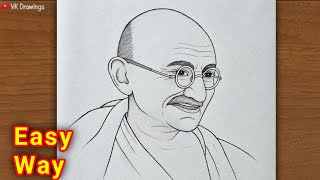Mahatma Gandhi Drawing / Gandhi Ji Drawing / Gandhi Jayanti Drawing / gandhi ji chitra screenshot 4
