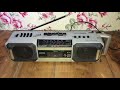 SHARP wq-T281z vintage stereo radio double cassette
