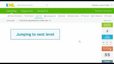 IXL 6th.AA.4 I can write Inequalities from a Number Line