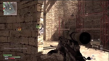 MW3 Triple Kill with MSR Sniper on Seatown