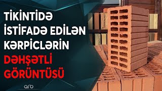 Bakıda tikilən binalar təhlükədə: Kərpiclər ovulur - Anbaan görüntü