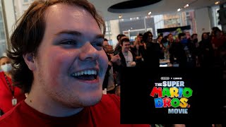 The Super Mario Bros. Movie TRAILER LIVE CROWD REACTION at Nintendo NY!! 10\/6\/22