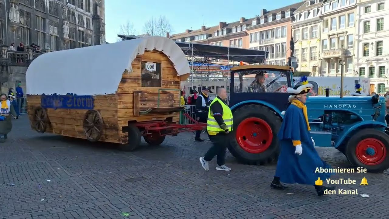 Das ist Aachener Karneval. Teil 1. Tulpensonntag. 02.03.2025. 4K-Video.