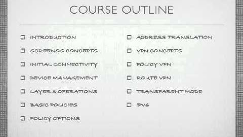 CJFV-01 - Juniper ScreenOS Introduction